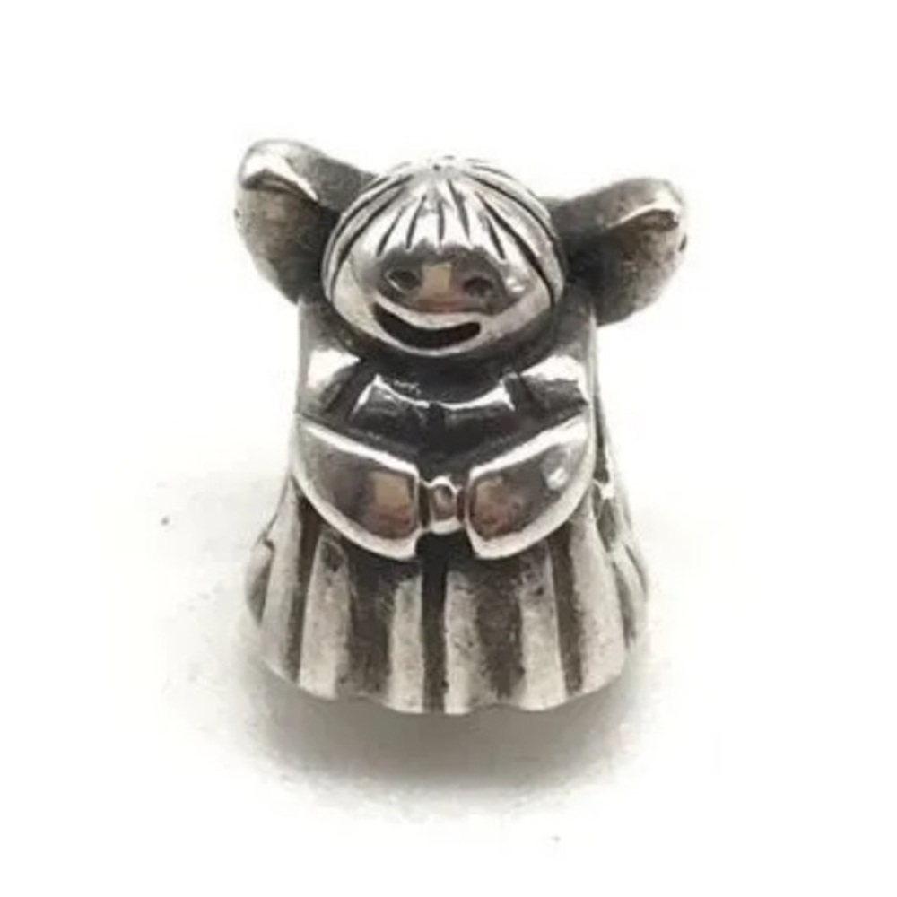 Pandora 925 Sterling Silver Rare Retired Angel Of Hope Bead Charm